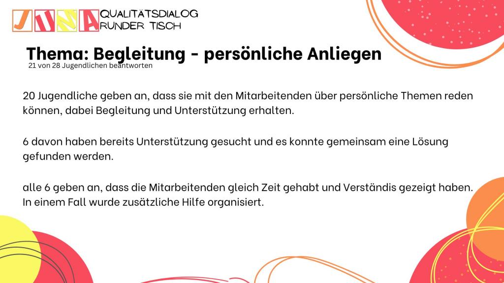 Begleitung - persönliche Anliegen